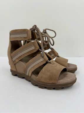Sorel Joanie II Lace Up Wedge Gladiator Sandal Size USA 8